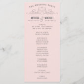 ヴィンテージ優雅 | 結婚式 プログラム (裏面)