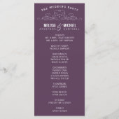 ヴィンテージ優雅 | 結婚式 プログラム (裏面)