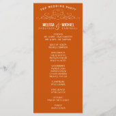 ヴィンテージ優雅 | 結婚式 プログラム (裏面)