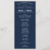 ヴィンテージ優雅 | 結婚式 プログラム (裏面)