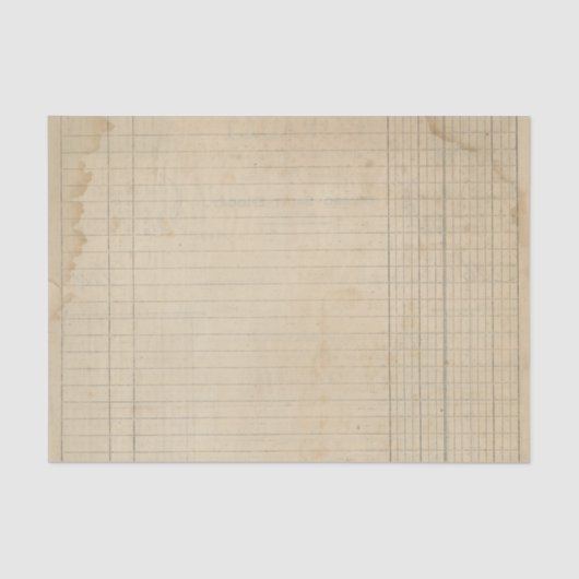 ヴィンテージ元帳 薄葉紙 (正面)