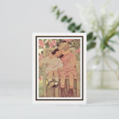 ヴィンテージ兄妹byジェシー・ウィルコックス・スミス ポストカード (スタンド正面)