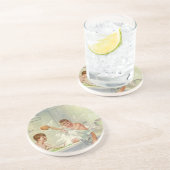 ヴィンテージ兄弟、子供、男の子は浴槽に飛び込んだ。 コースター (側面)