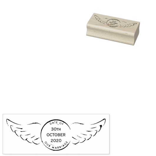 ヴィンテージ先のウェディングスタンプ ラバースタンプ (押印)