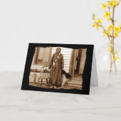 ヴィンテージ先住民アイアンウーマン カード (黄色い花)