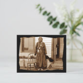 ヴィンテージ先住民アイアンウーマン ポストカード (スタンド正面)