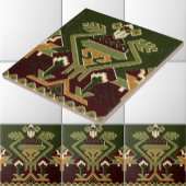 ヴィンテージ先住民アメリカインディアン南西部パターン タイル