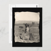 ヴィンテージ先住民アメリカンアパッチ ポストカード (正面/裏面)