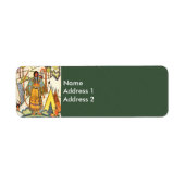 ヴィンテージ先住民アメリカンウーマンビレッジフォレスト ラベル (正面)