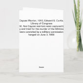 ヴィンテージ先住民アメリカンカイユスウォリアー1910 カード (裏面)