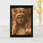 ヴィンテージ先住民アメリカンカイユスウォリアー1910 カード (黄色い花)