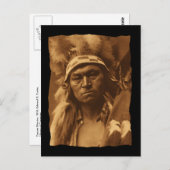 ヴィンテージ先住民アメリカンカイユスウォリアー1910 ポストカード (正面/裏面)