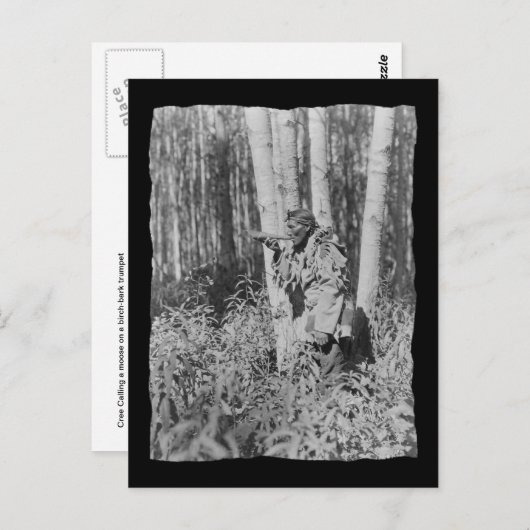 ヴィンテージ先住民アメリカンクレー ポストカード (正面/裏面)