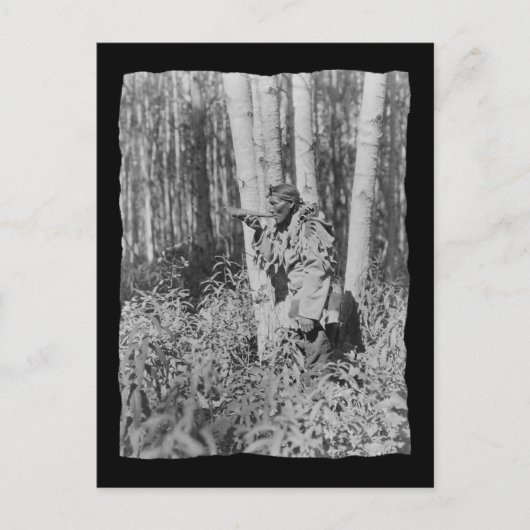 ヴィンテージ先住民アメリカンクレー ポストカード (正面)