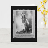 ヴィンテージ先住民アメリカンジェロニモアパッチ カード (黄色い花)