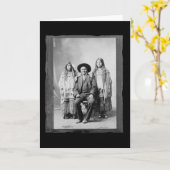 ヴィンテージ先住民アメリカンジェロニモチリカフアパッチ カード (黄色い花)