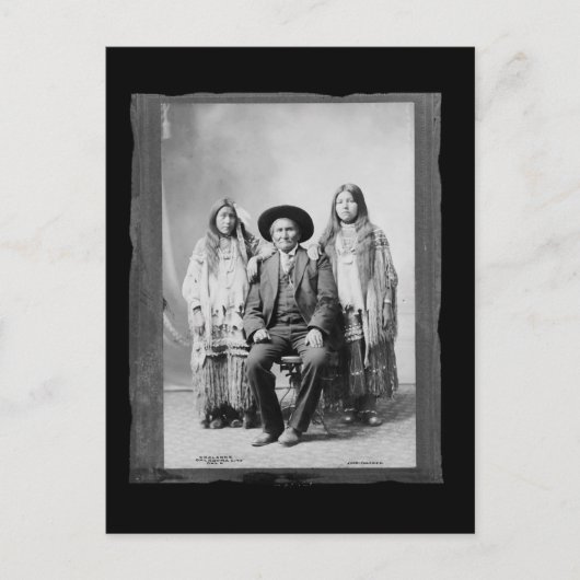 ヴィンテージ先住民アメリカンジェロニモ ポストカード (正面)