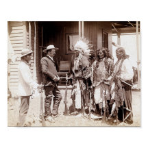 ヴィンテージ先住民アメリカンスタンディングエルクポスター