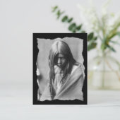 ヴィンテージ先住民アメリカンゾシュクリシュンアパッチ ポストカード (スタンド正面)