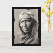 ヴィンテージ先住民アメリカンツァヒズンツェアパッチ カード (黄色い花)