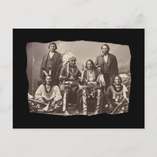 ヴィンテージ先住民アメリカンバンコック ポストカード (正面)