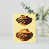 ヴィンテージ先住民アメリカンホピサウスウエストアート ポストカード (スタンド正面)