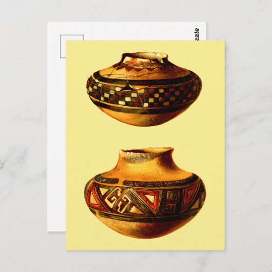 ヴィンテージ先住民アメリカンホピサウスウエストアート ポストカード (正面/裏面)