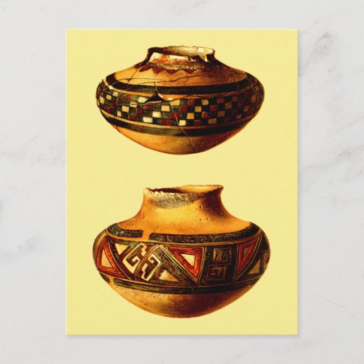 ヴィンテージ先住民アメリカンホピサウスウエストアート ポストカード (正面)