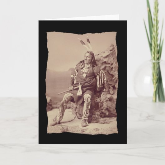ヴィンテージ先住民アメリカンポンカビッグチーフ カード (正面)