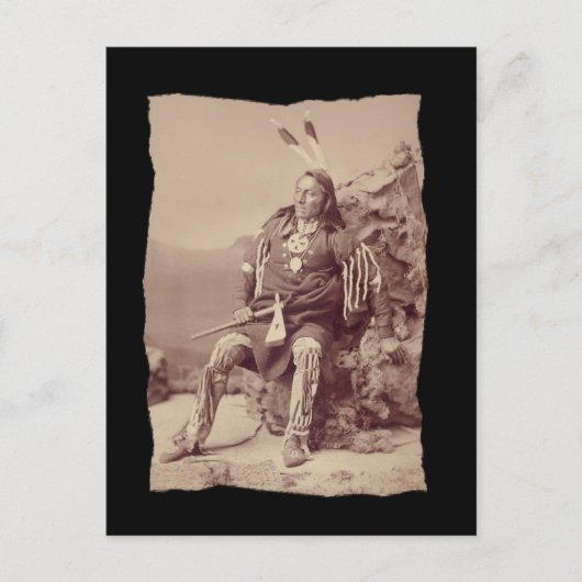 ヴィンテージ先住民アメリカンポンカビッグチーフ ポストカード (正面)