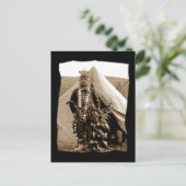 ヴィンテージ先住民アメリカンラコタダンサー ポストカード (スタンド正面)