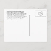 ヴィンテージ先住民アメリカン・アパッチ・ウーマン 案内ポストカード (裏面)