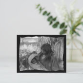 ヴィンテージ先住民アメリカン・アパッチ・ウーマン 案内ポストカード (スタンド正面)