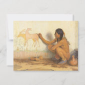 ヴィンテージ先住民アメリカン、インディアンアーティストby Couse (正面)