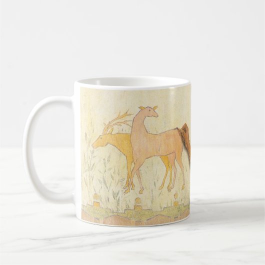 ヴィンテージ先住民アメリカン、インディアンアーティストby Couse コーヒーマグカップ (左)