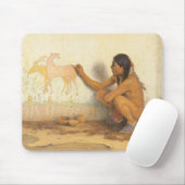 ヴィンテージ先住民アメリカン、インディアンアーティストby Couse マウスパッド (マウス)
