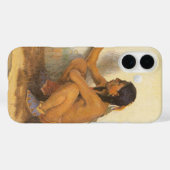 ヴィンテージ先住民アメリカン、インディアンアーティストby Couse Case-Mate iPhoneケース (裏面 (横))
