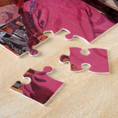 ヴィンテージ先住民アメリカン・インディアン・アット・ザ・トレイン ジグソーパズル (側面)