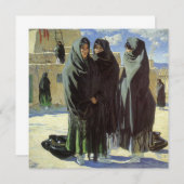 ヴィンテージ先住民アメリカン、タオスガールズバイウォルター・ウファー (正面/裏面)