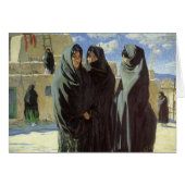 ヴィンテージ先住民アメリカン、タオスガールズバイウォルター・ウファー (正面横)