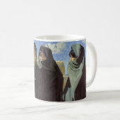 ヴィンテージ先住民アメリカン、タオスガールズバイウォルター・ウファー コーヒーマグカップ (正面右)