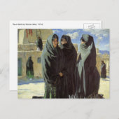 ヴィンテージ先住民アメリカン、タオスガールズバイウォルター・ウファー ポストカード (正面/裏面)