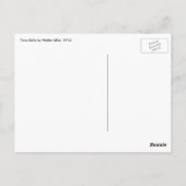 ヴィンテージ先住民アメリカン、タオスガールズバイウォルター・ウファー ポストカード (裏面)