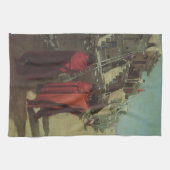 ヴィンテージ先住民アメリカン、ホピプエブロバイルイ・アキン キッチンタオル (横)