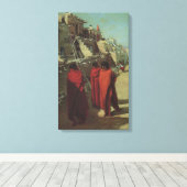 ヴィンテージ先住民アメリカン、ホピプエブロバイルイ・アキン キャンバスプリント (インサイチュ (ウッドフロア))