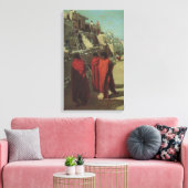 ヴィンテージ先住民アメリカン、ホピプエブロバイルイ・アキン キャンバスプリント (インサイチュ (リビング))