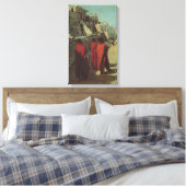 ヴィンテージ先住民アメリカン、ホピプエブロバイルイ・アキン キャンバスプリント (インサイチュ (寝室))