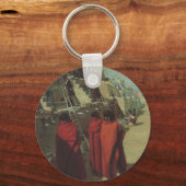 ヴィンテージ先住民アメリカン、ホピプエブロバイルイ・アキン キーホルダー (正面)