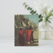 ヴィンテージ先住民アメリカン、ホピプエブロバイルイ・アキン ポストカード (スタンド正面)