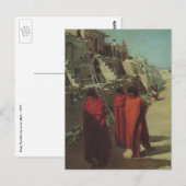 ヴィンテージ先住民アメリカン、ホピプエブロバイルイ・アキン ポストカード (正面/裏面)